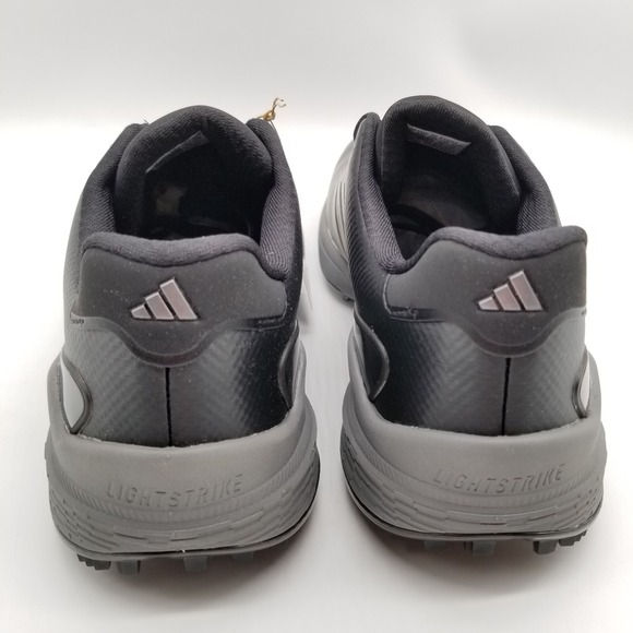 adidas Men ZG23 Golf Shoes Core Black/Dark Silver Metallic Sz 9.5 Wide Sneakers - Picture 3 of 5